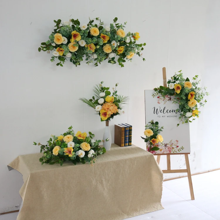 

Wedding Artificial Flower Decoration Outdoor Wedding Party Desktop Window Rose Flower Scene Layout Ornament Party Decor Supplies