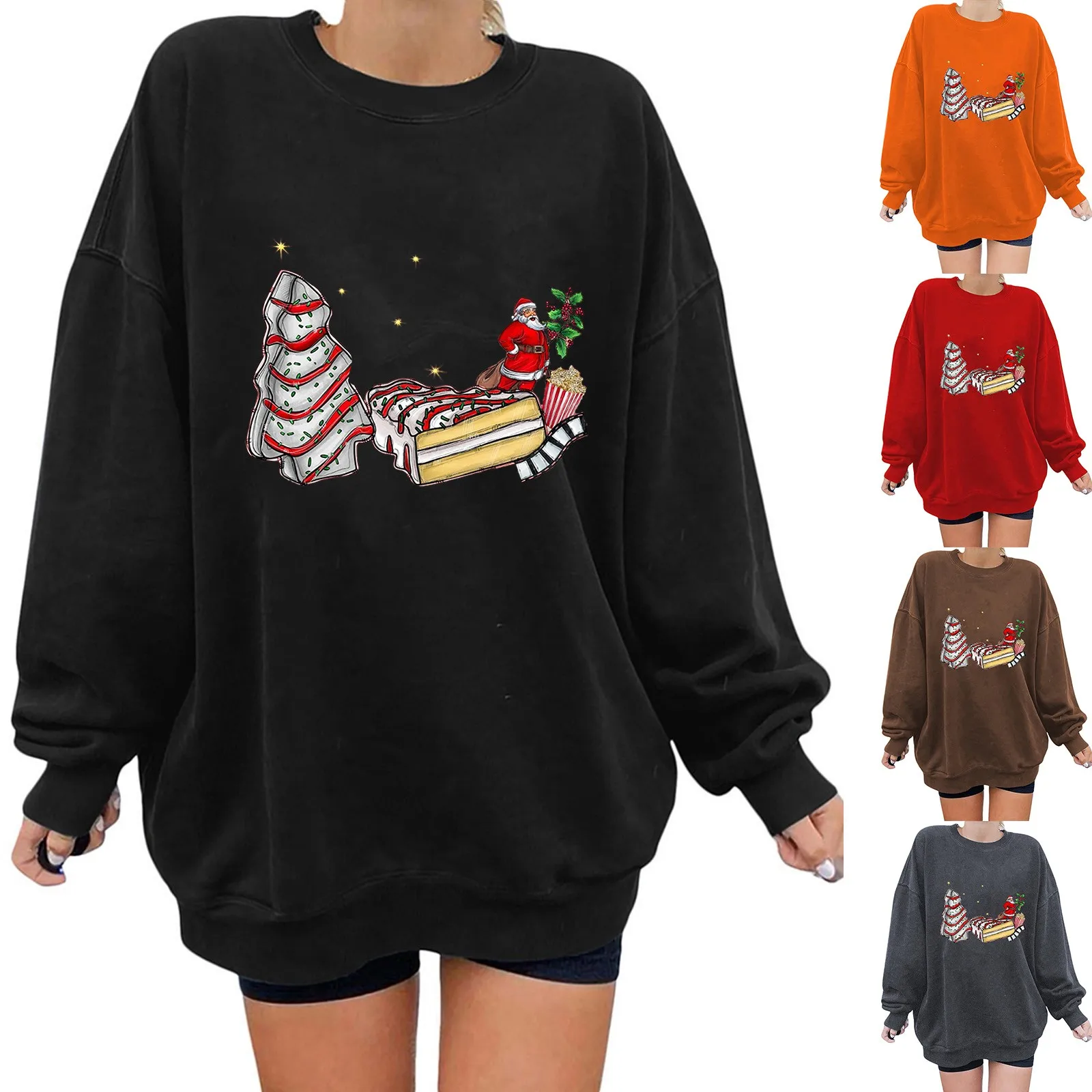 

Womens Casual Long Sleeve Crew Neck Printed Hoodless Zipped up Hoodies Women Hoodies Women Trendy Oversize Workout Sweater