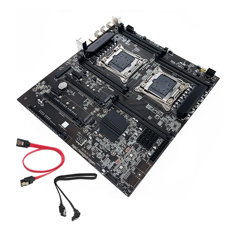 

Материнская плата X99 для майнинга с двумя разъемами и кабелем 2 SATA