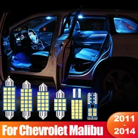 for chevrolet malibu 2011 2012 2013 2014 6pcs error free canbus car led kit interior dome reading lamps trunk light accessories