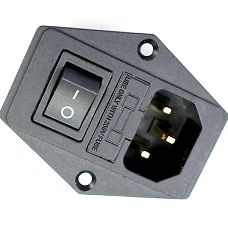 Aucharm Полностью медная позолоченная розетка переменного тока Разъем сиденья