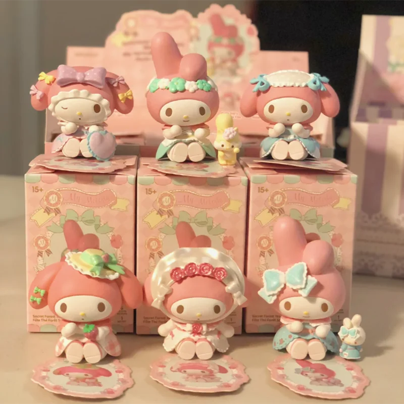 Фото Sanrio MyMelody The Mystic Tea Party Series слепая коробка аниме фигурка украшение для рабочего стола загадочная коробка детская игрушка для девочек праздник №2