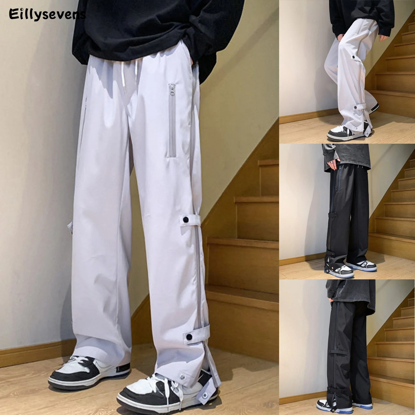 

Classic Streetwear Casual Men Casual Pants Jogging Pants Male Slim Fit Spring Cargo Pants Multi-pockets Men's Outdoor Trousers