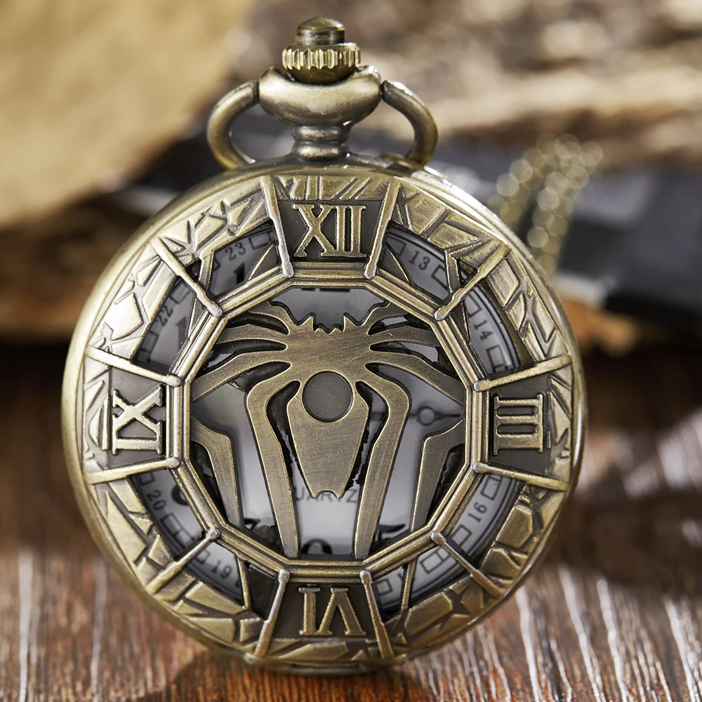 

Карманные кварцевые часы с подвеской в виде паука