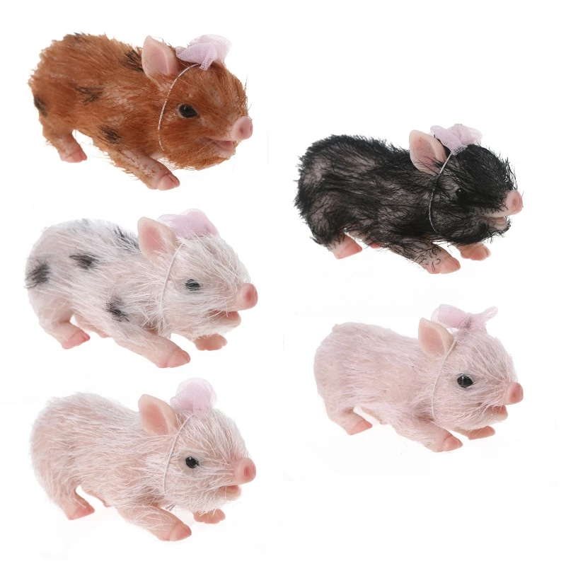 

Baby Silicone Pig Toys Sleeping Doll Xmas Wedding Gift Cute Lifelike Piglet Doll 2022 New