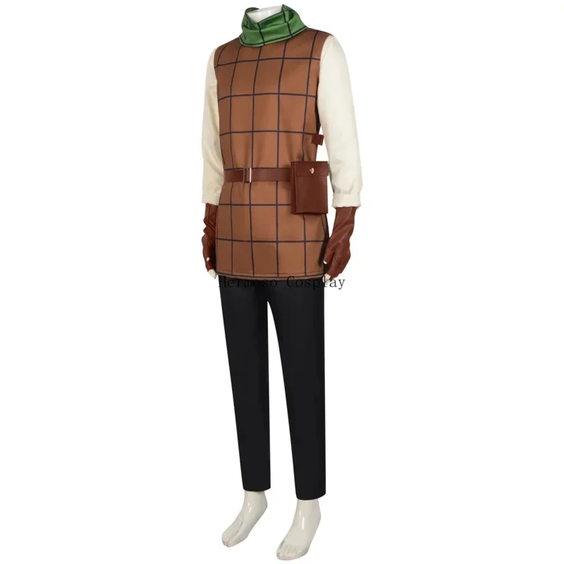 Аниме Delicious in Dungeon Chilchuck Tims Косплей Костюм Брюки Карманный Парик Lockpicker Униформа