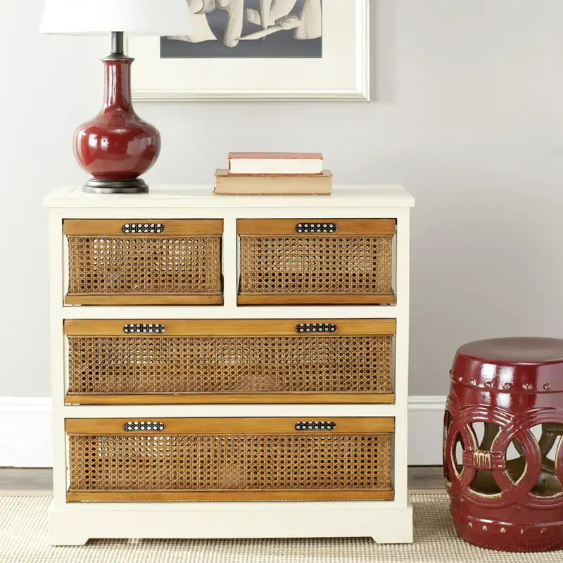 

Country Rustic Storage Unit with 4 Drawers