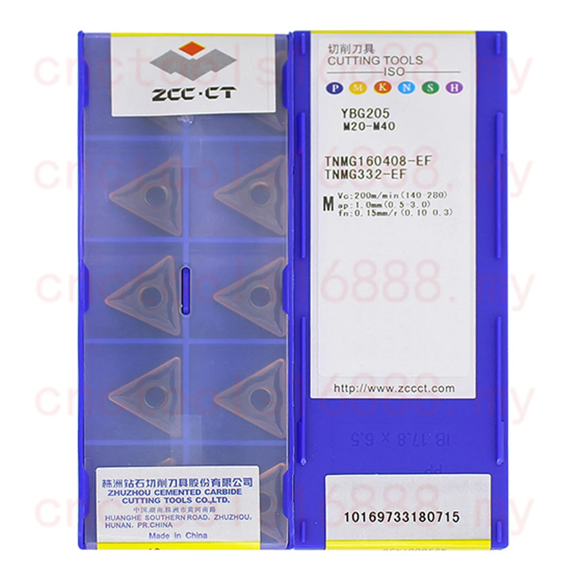 

Zcc.Ct Tnmg160404 Tnmg160408-Ef Ybg202 Ybg205 Твердосплавные вставки Tnmg