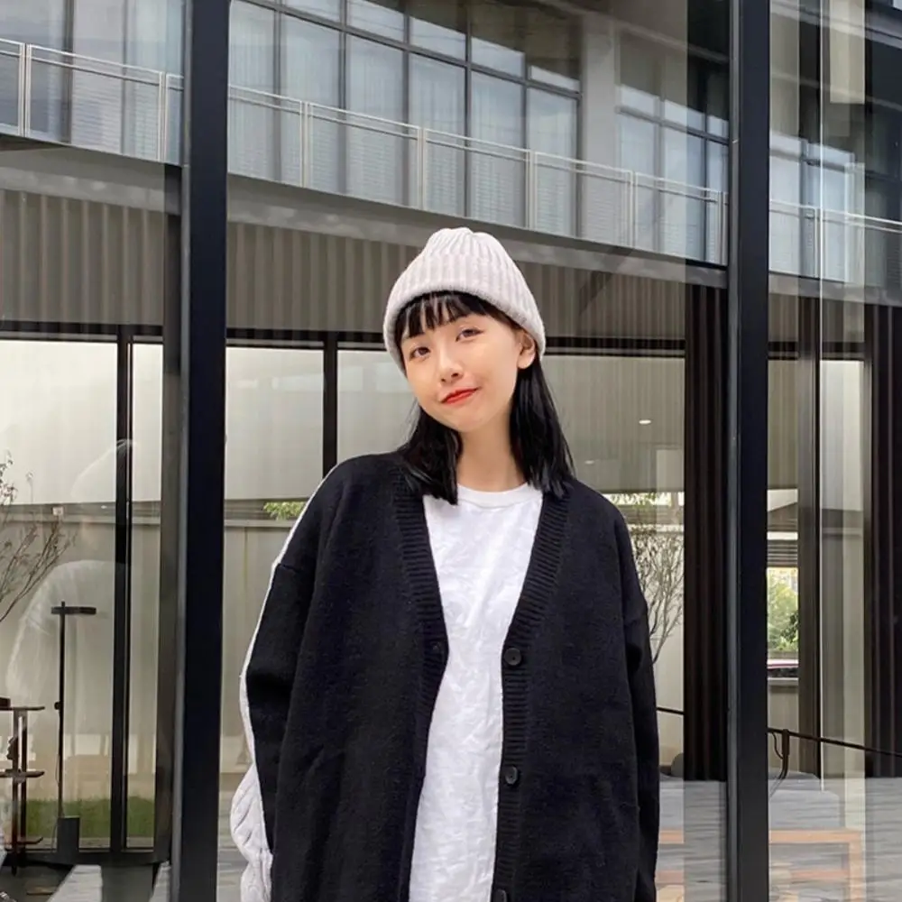 Autumn And Winter Korean Version Of The Candy-colored Wool Knitted Hat Children's Couple Cold-proof Hat Warm Outdoor Hat Riding