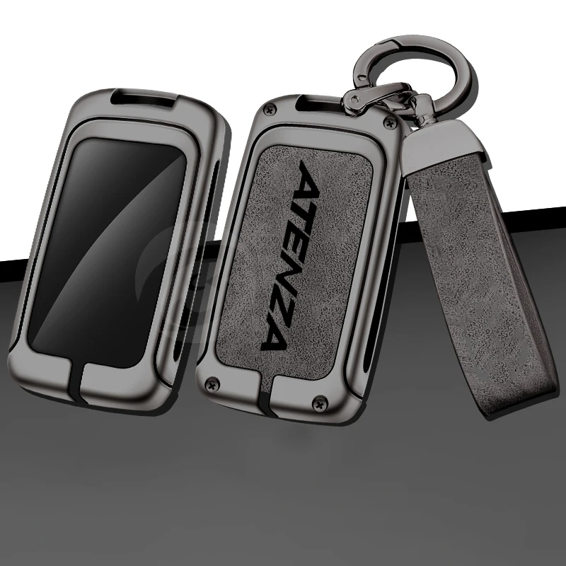 

Zinc Alloy Car Key Case Cover Holder Shell for Mazda Atenza gj Remote Control Protector Keychain Key Bag Interior Accessories