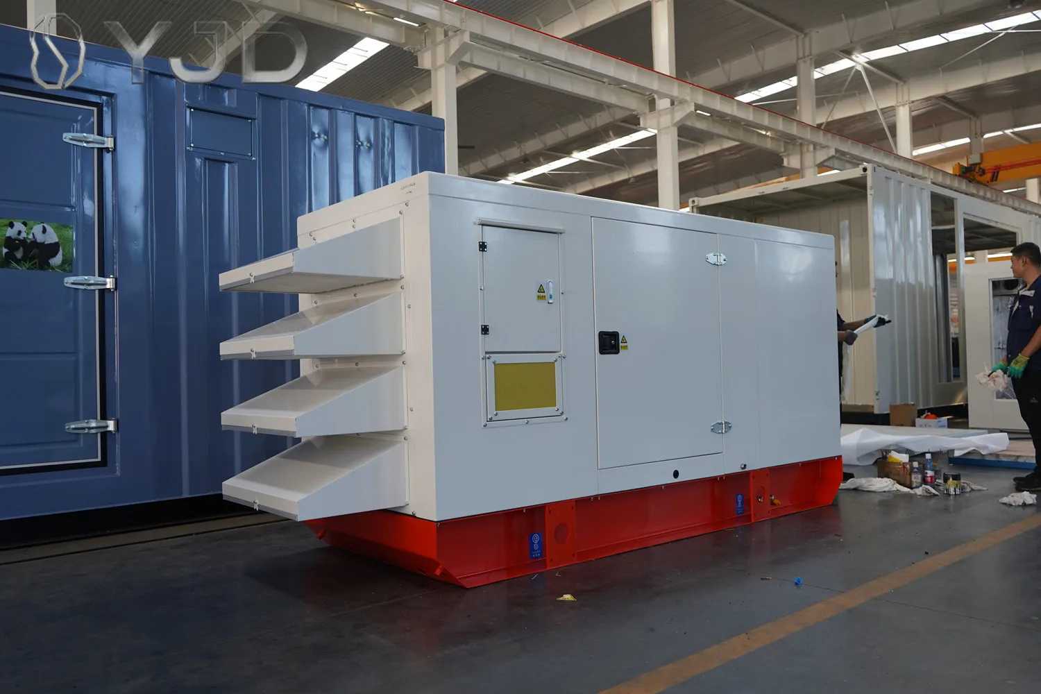 Фото Газогенераторная установка DYJD KC40 с сертификатом CE, 20 кВА, бесшумная, с однофазным бесщеточным генератором без возбуждения, 40 кВт, 240В, 415В, пуск от 12В/24В DC №5