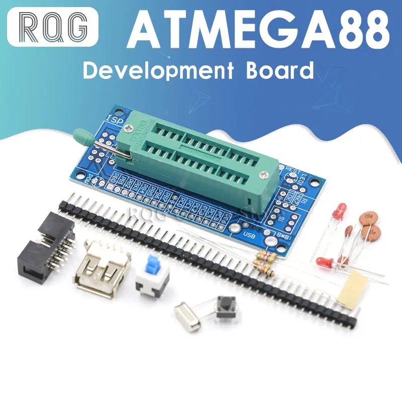 Макетная плата ATMEGA8 ATMEGA48 ATMEGA88 AVR (без чипа) набор для самостоятельной сборки -