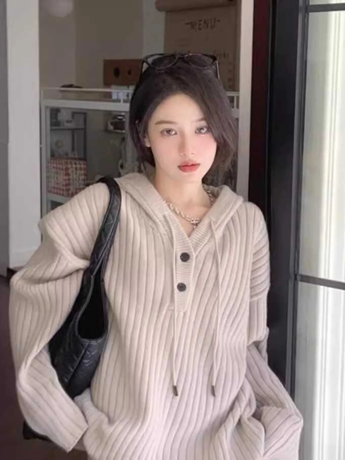 Осенне-зимняя толстовка с капюшоном новинка корейский стиль мягкий клейкий