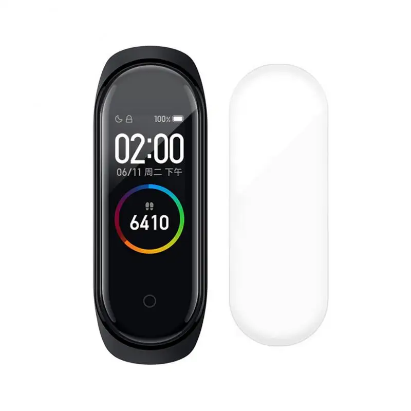 5 шт. защитная пленка NFC умный Браслет на весь экран Гидрогелевая Mi Band 4 не