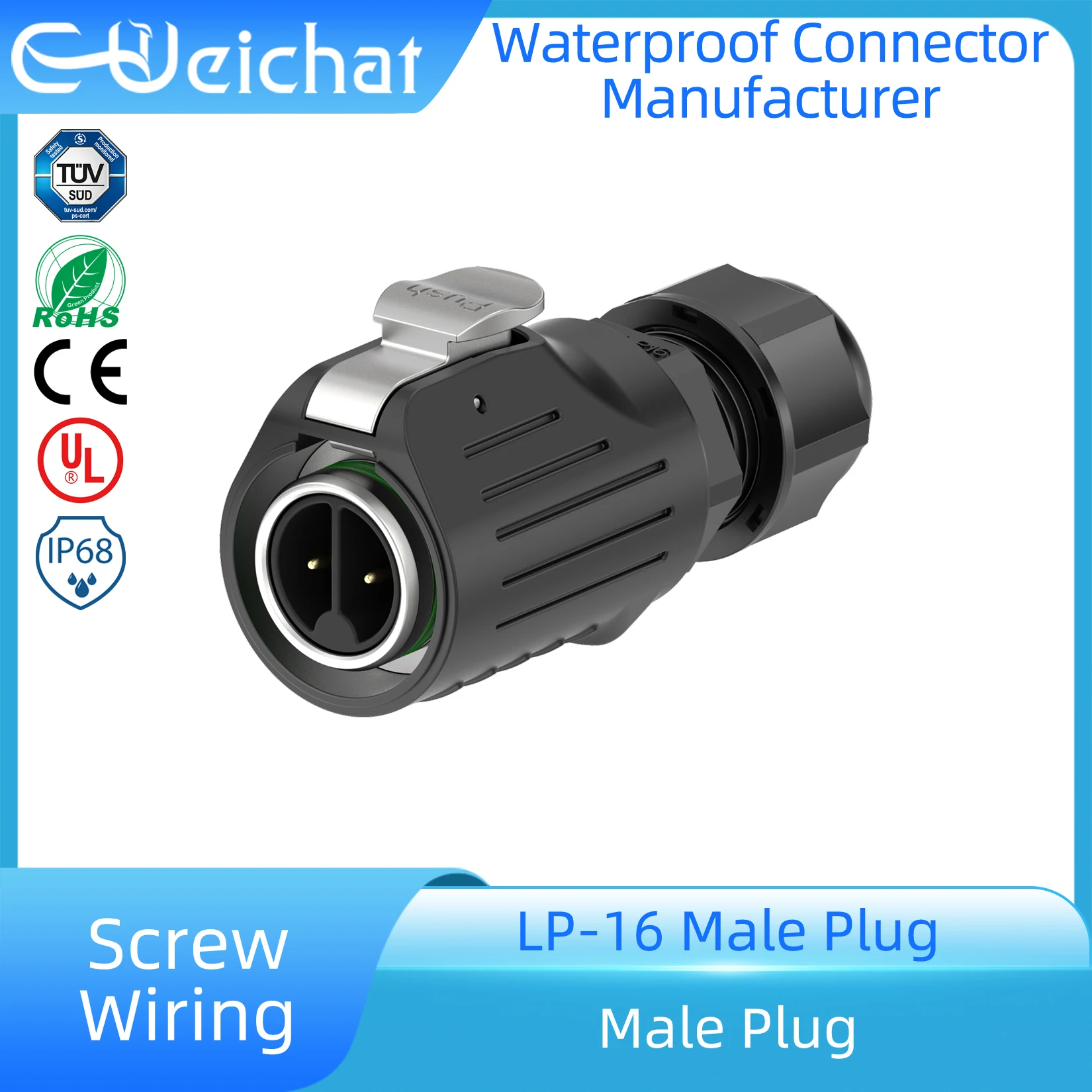 

Водонепроницаемый авиационный разъем питания E-WeiChat EW-LP16