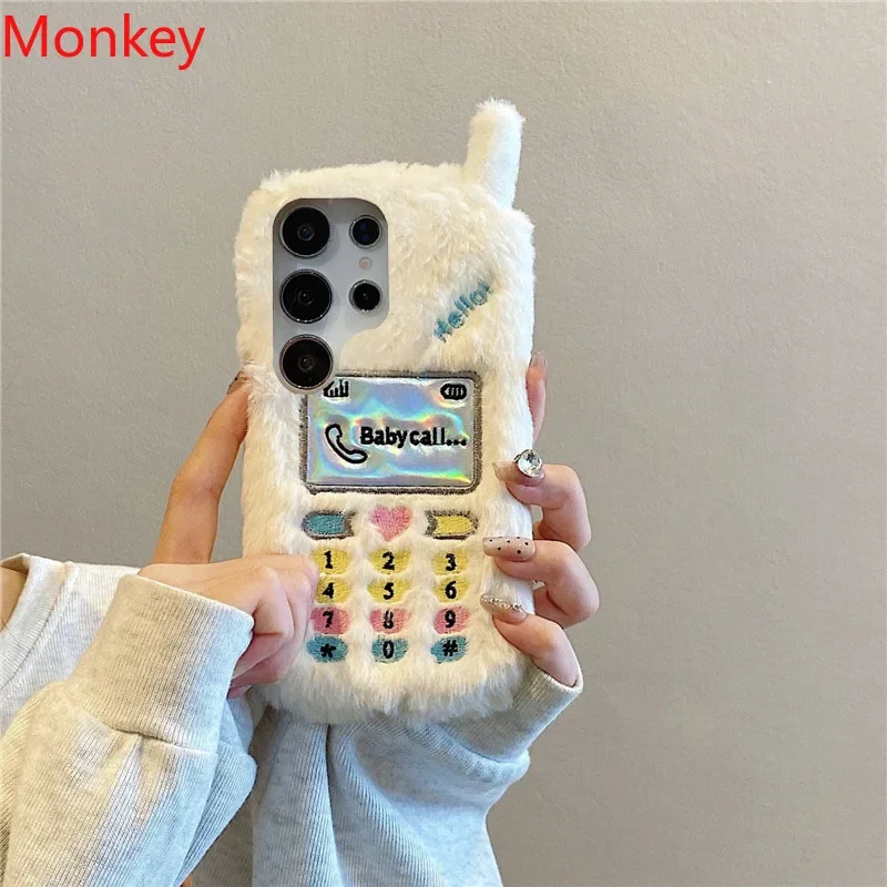 Плюшевый красочный чехол для телефона с вышивкой Xiaomi Redmi Note 14 13 Pro Plus 12 11 10 12S 11S 10S 14C