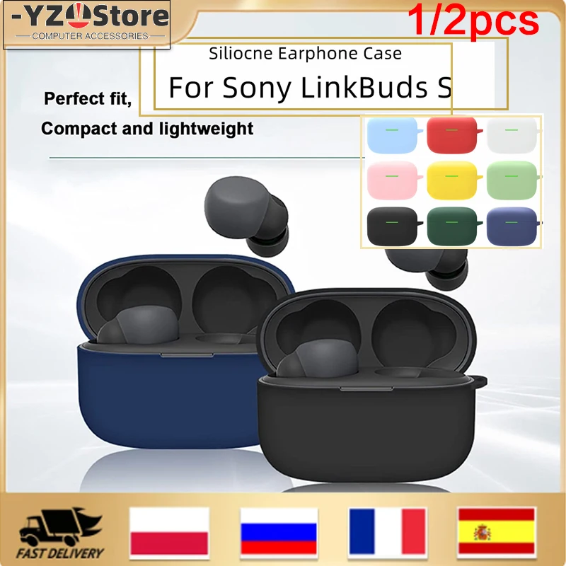 Bluetooths Earphone Cases Silicone Cover For Sony Link Buds S Sticker ...