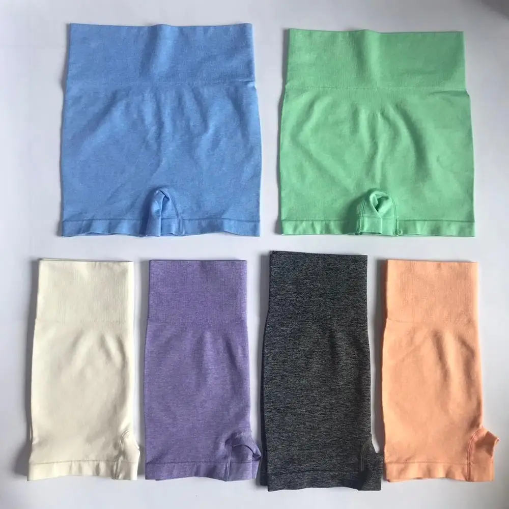 

2022 Super Stretchy Seamless Shorts High Waist Women Fitness Workout Yoga Shorts Fitness Push Up Hip Sports Running GYM Tights