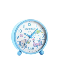 new creative cute sanrio cartoon my melody mute clock cinnamon alarm clock classroom desk decoration clock kids birthday gift