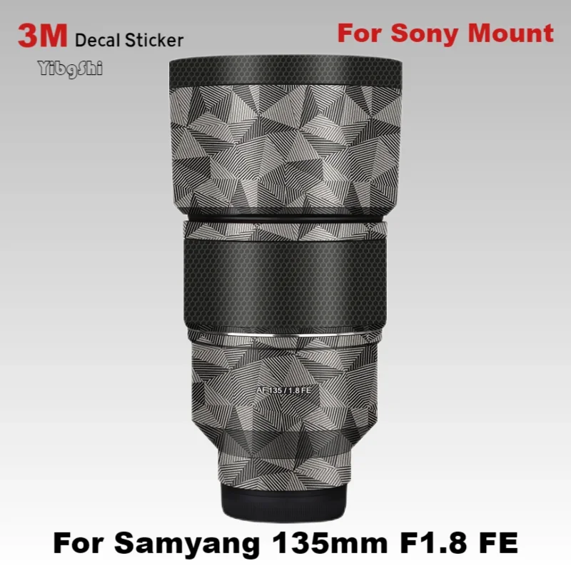 Для Samyang 135 F1.8 FE наклейка виниловая пленка для объектива защитная защитное