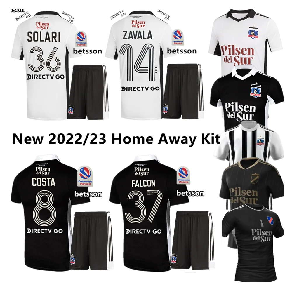 

New 2022/23 Colo Colo Soccer Jerseys home away jersey 2023 football shirt top quality set SOLARI FALCON football shirts Kit