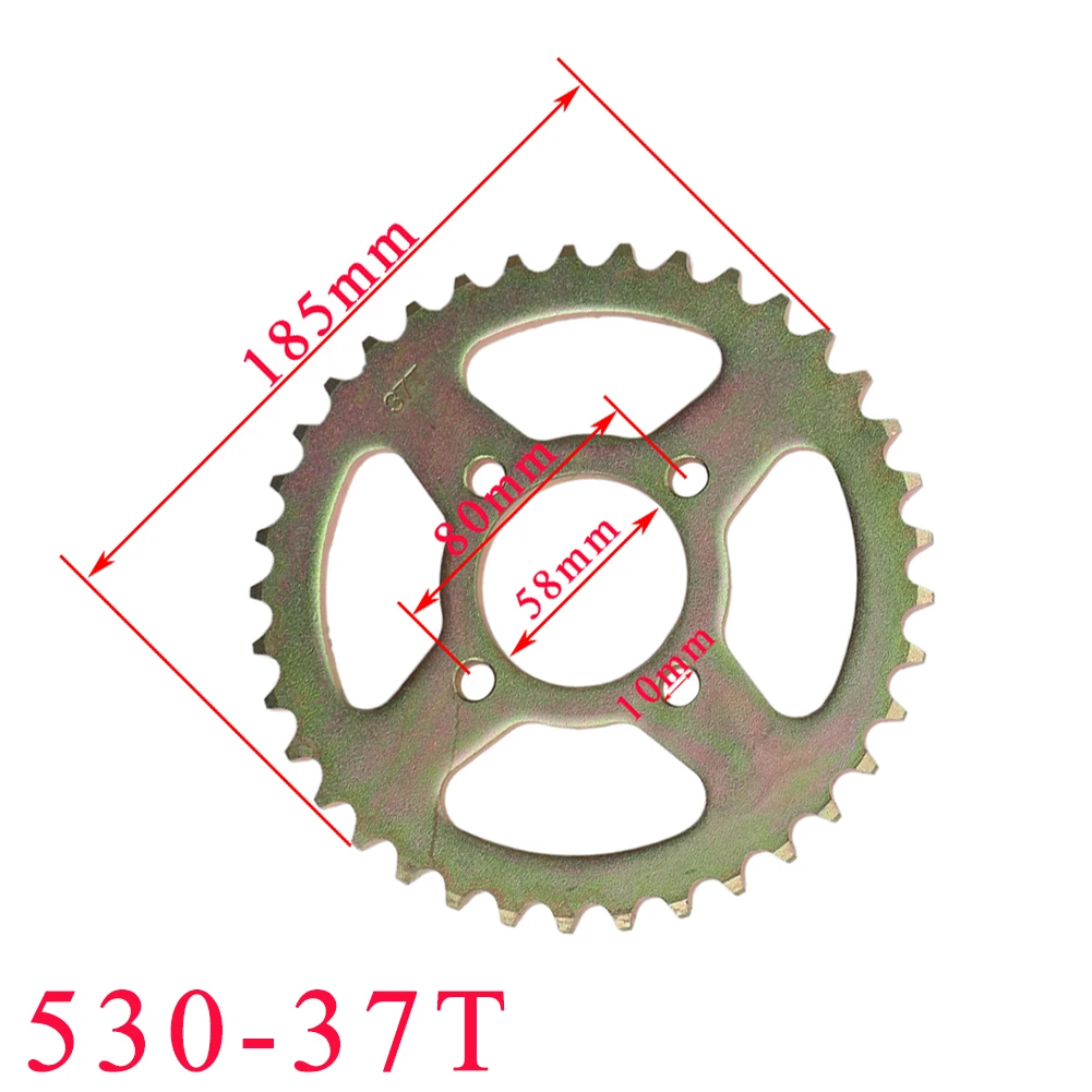 

530 цепи 58 мм 37т Задняя звездочка для 110-150cc karting ATV четырехколесного внедорожника