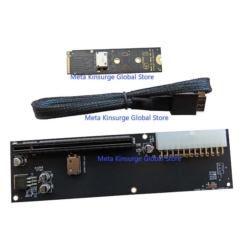 Фото Модуль для внешней видеокарты, совместимый с Mini PC EGPU, M.2 NVMe Oculink SFF-8612, компонент для расширения внешней видеокарты. №3