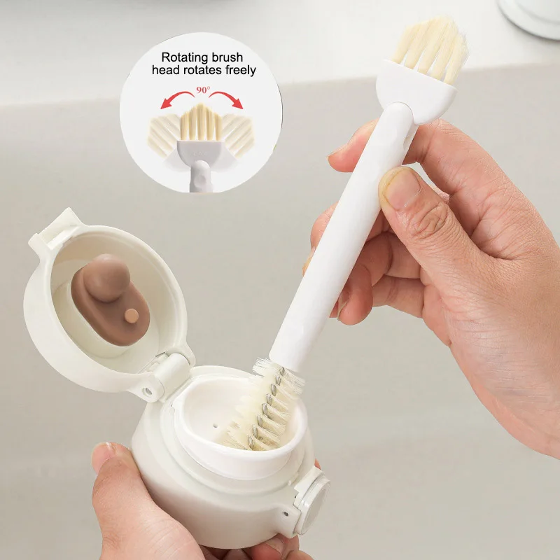 

1Pcs White Portable Cleaning Brush Cup Brush Soft for Household Multipurpose Japanese Style Manual Cleaning Tool