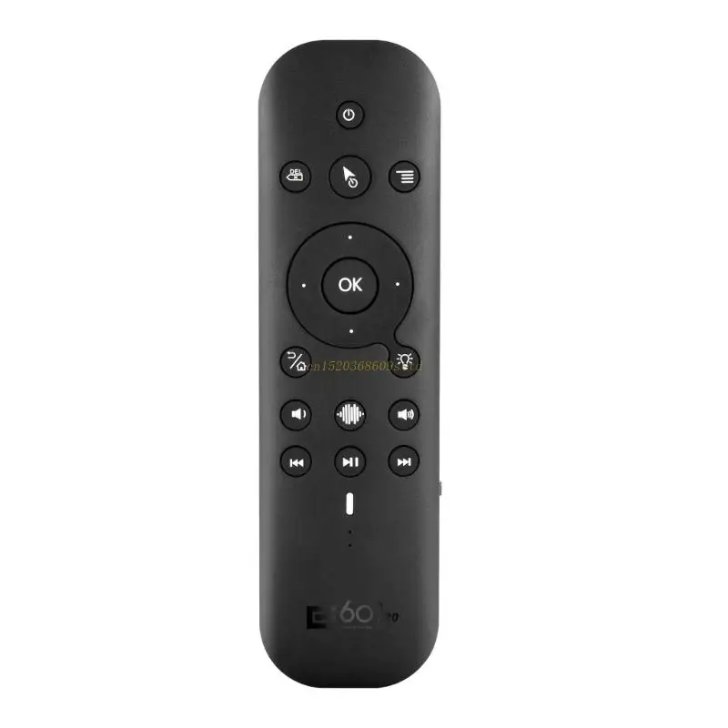 

G60S Pro Air Mouse 2.4G & BT5.0 Dual Mode Voice Assistant Remote Control IR-Learning Wireless Keyboard with 6-Axis Gyro