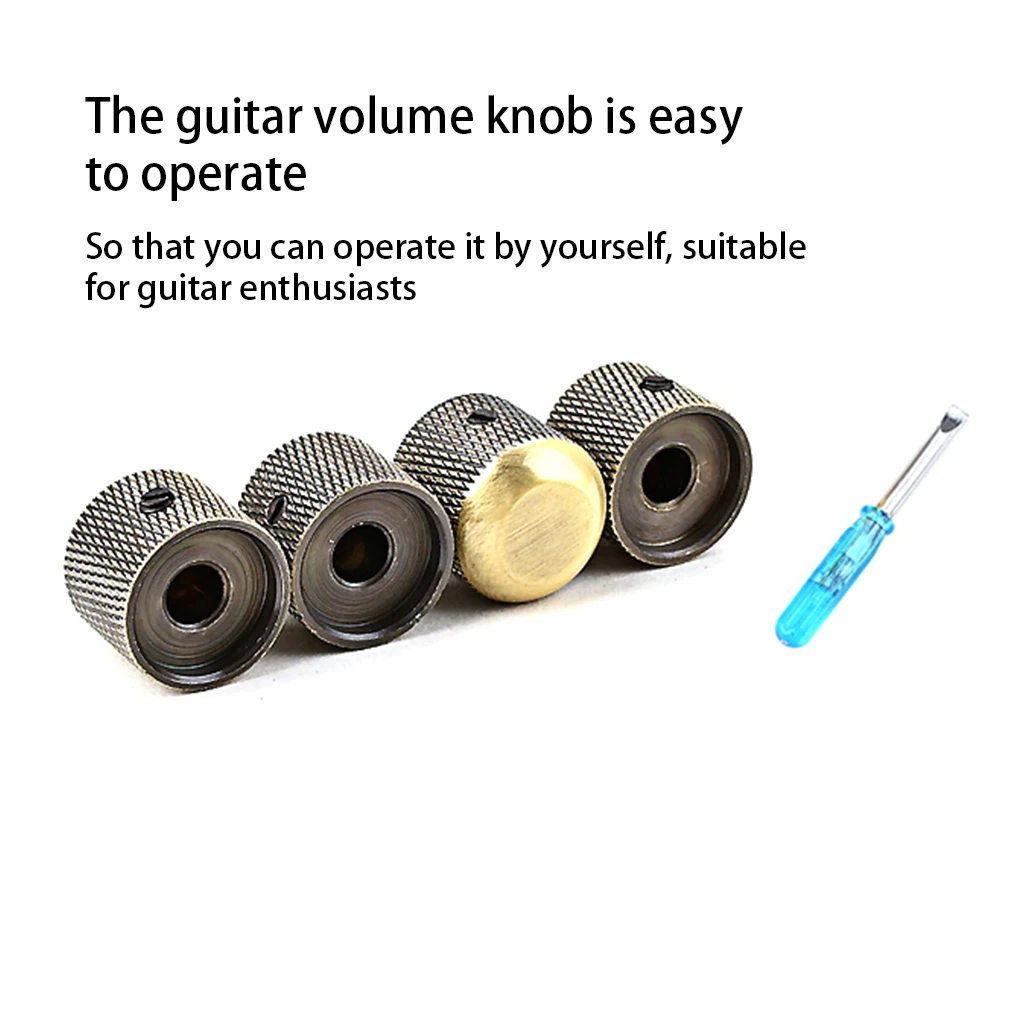 

4 шт. регулятор громкости головка электрической гитары запчасти для замены детали технические ручки регулировки басов