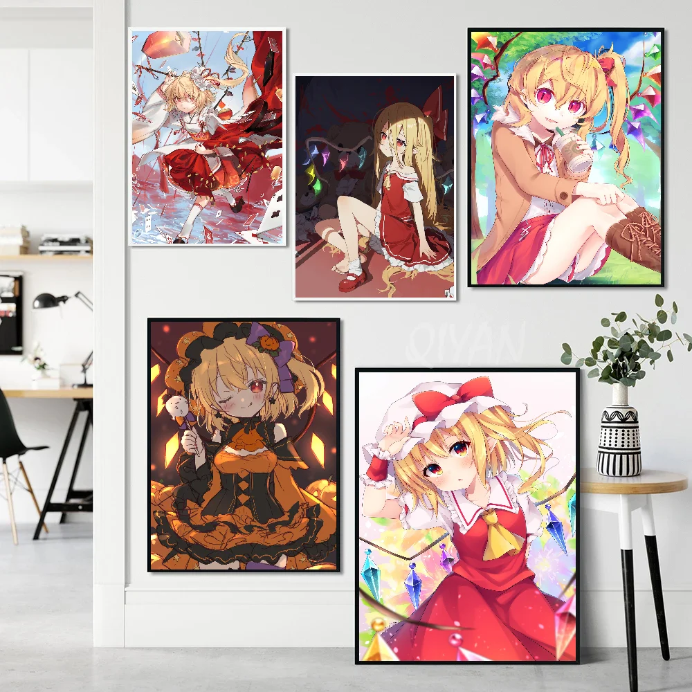 Flandre Scarlet Touhou Project Series плакат наклейки художественные настенные фрески Декор