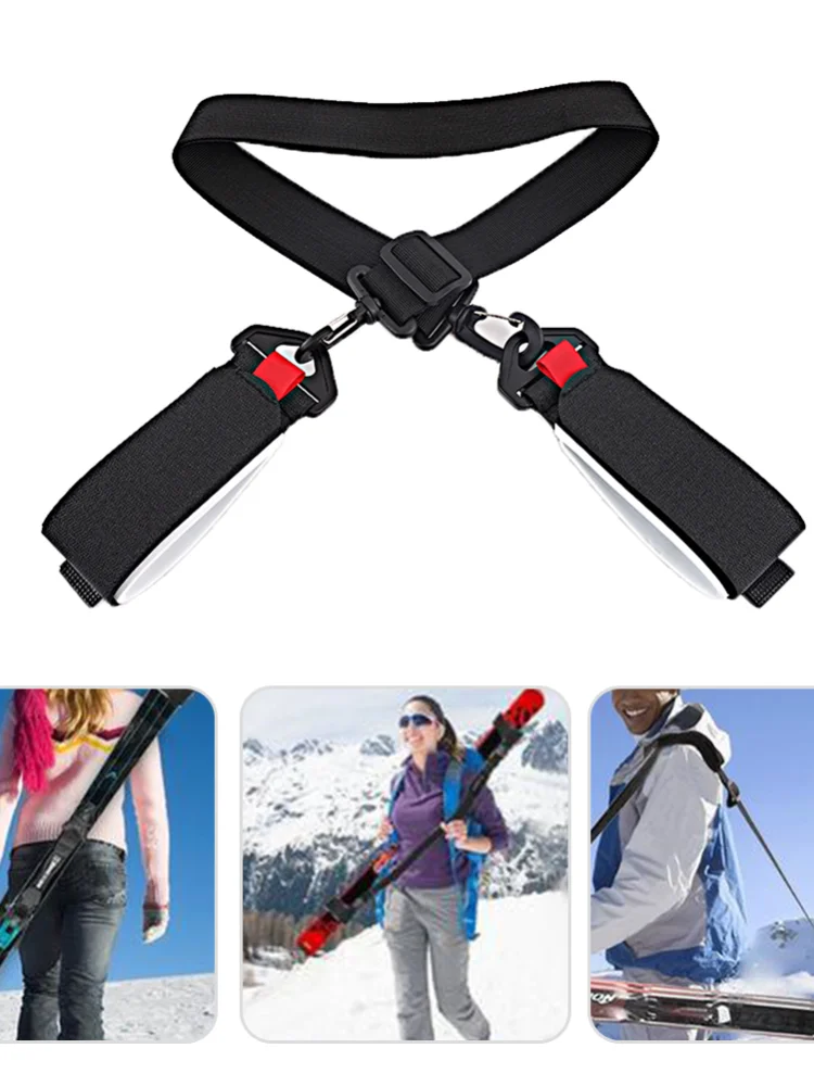 

Snowboard Strap Adjustable Ski Pole Carrier Strap Carrier Snow Board Strap for Outdoor Sports Skiing Accessories Ski Band