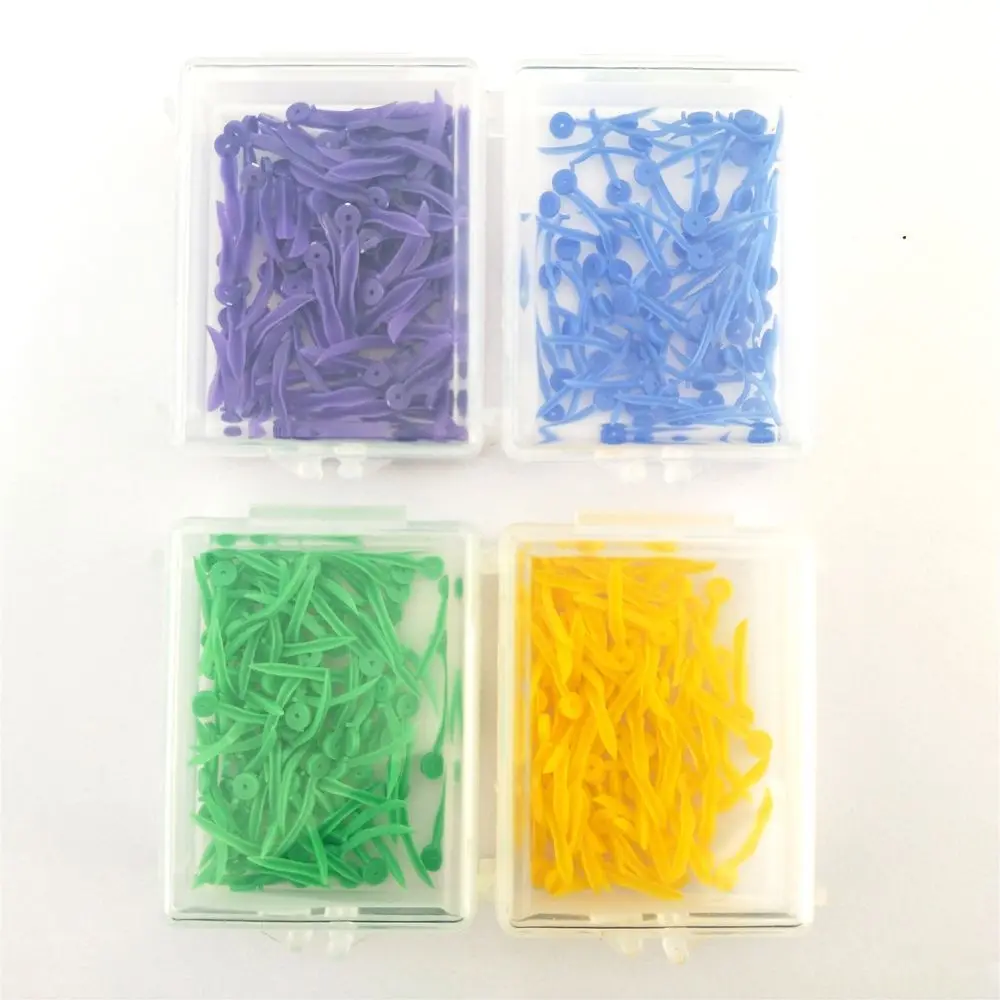 

100Pcs Disposable Teeth Wedges Dental auxiliary materials Dentist Materials Dentistry Insturment Dental Tools 4 Color