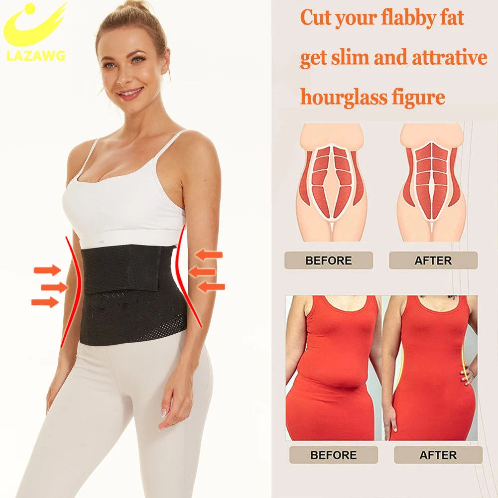 LAZAWG Women Waist Trainer Shapewear Belt Women Slimming Tummy Wrap Belt Resistance Bands Cincher Body Shaper Control Strap