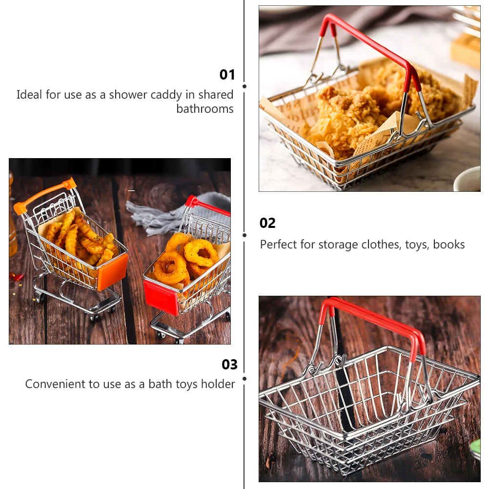 Корзина для еды из кованого железа универсальная детская игрушка ролевых игр