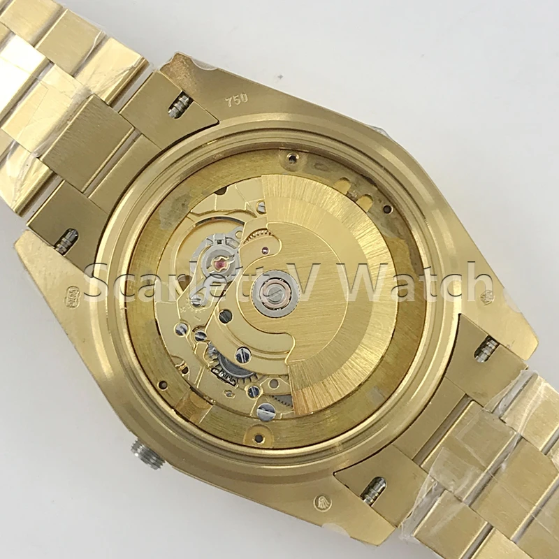 EW Factory Men's watch latest version 36MM YG super perfect quality Install A2836 movement 904L YG Bracelet for m128238