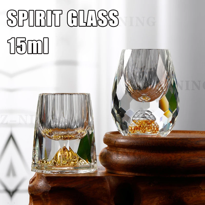 Copa de cristal de lujo para Sake Shochu, vaso de vidrio de...