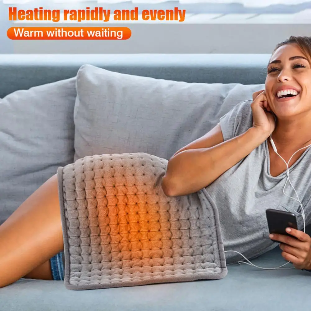 

75W Flannel Electric Blankets Thermal Heating Shawl Leg Warming Heating Blanket Overheating Protection Soft Furry Heating Pad