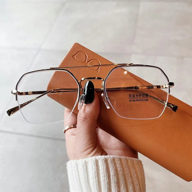 Очки в полуоправе для мужчин и женщин аксессуар защиты от ультрафиолета