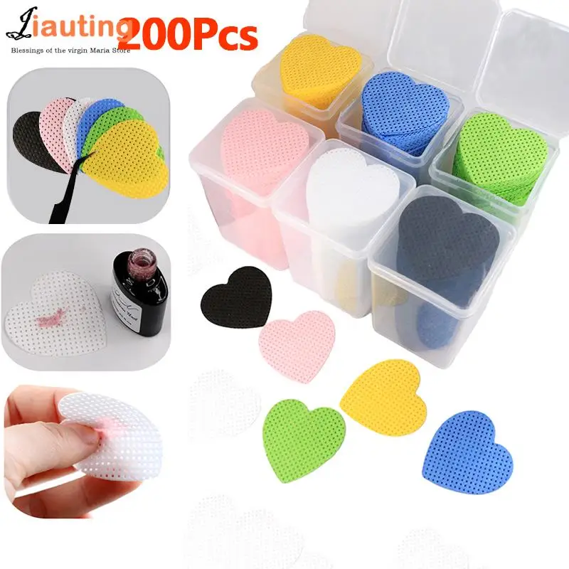 

200pcs Wipes Paper Cotton Eyelash Glue Remover Wipe Mouth Of The Glue Bottle Prevent Clogging Glue Cleaner Pads Lash Extension