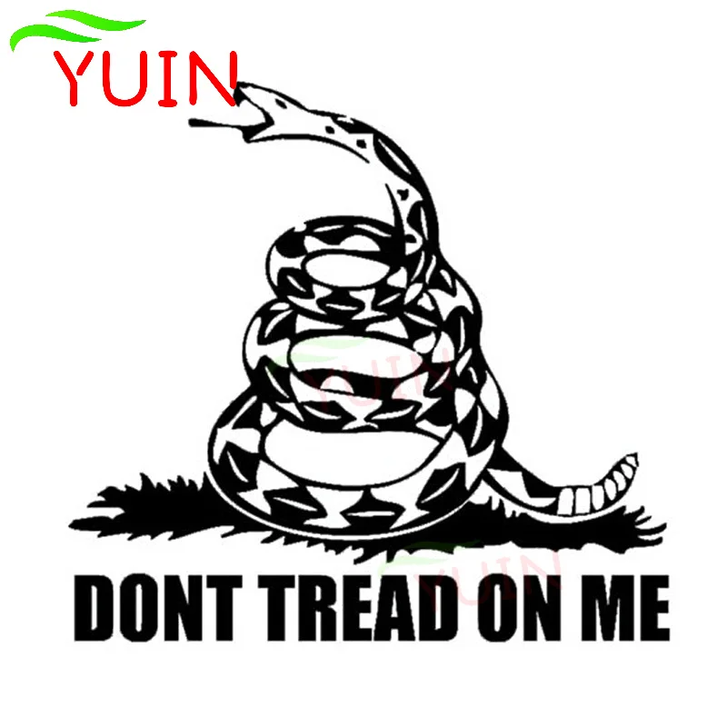 

DONT TREAD ON ME Snake Car Sticker Motorcycle Cars Styling Personalized PVC Bumper Decoration High-quality Waterproof Decal