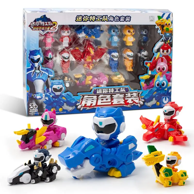 

Аниме Мини фигурки силы супер динозавр сила 2 все наборы персонажи робот-трансформер детские игрушки подарки для мальчиков Фигурки