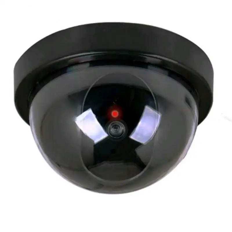 

Simulation Camera Fake Dome Camera CCTV Security Camera Indoor With Flashing Red Dummy LED Light Fake Surveillance Camera