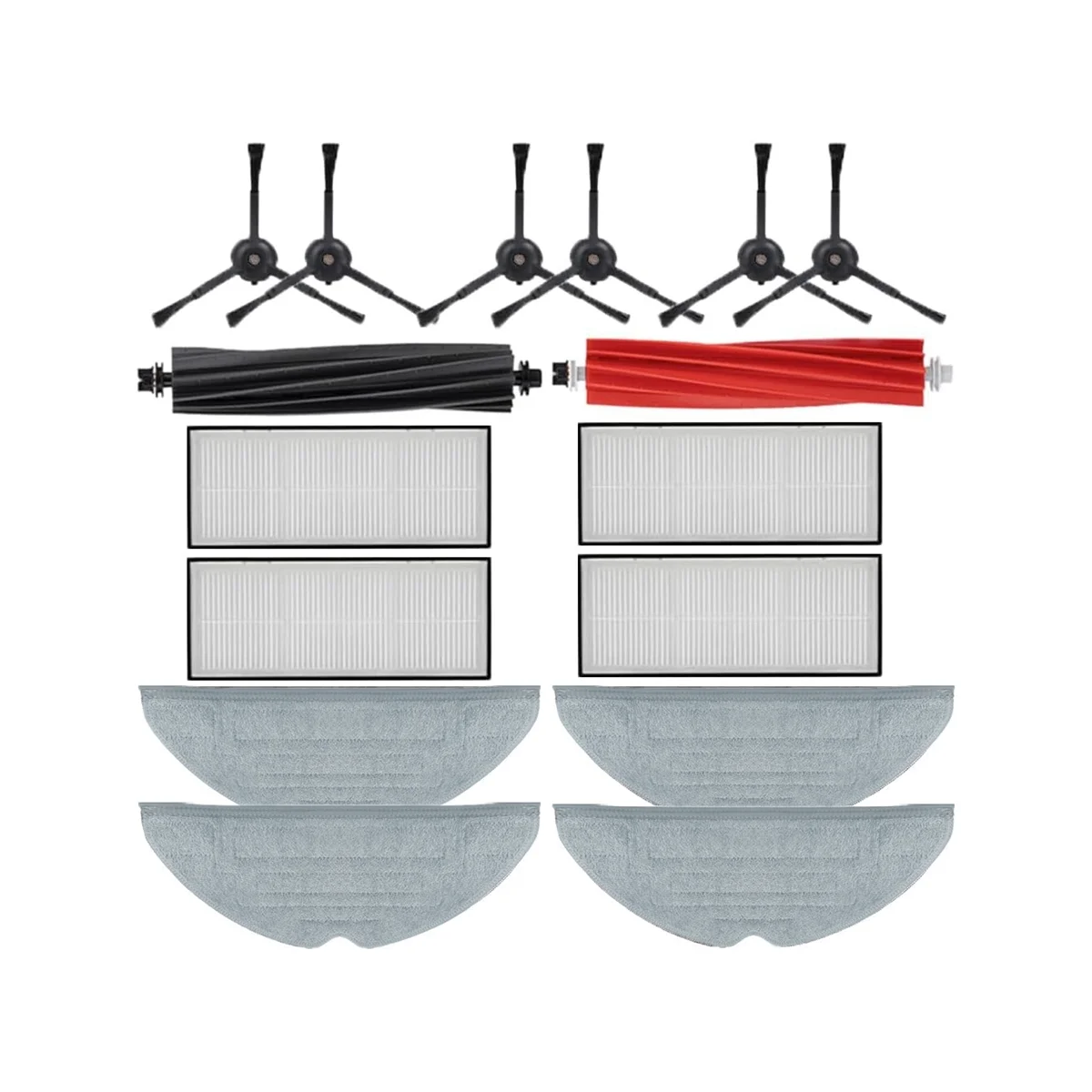 

For S8/S8+/S8 Plus Robot Vacuum Cleaner Double Main Brushes, , HEPA Filter, Side Brushes,