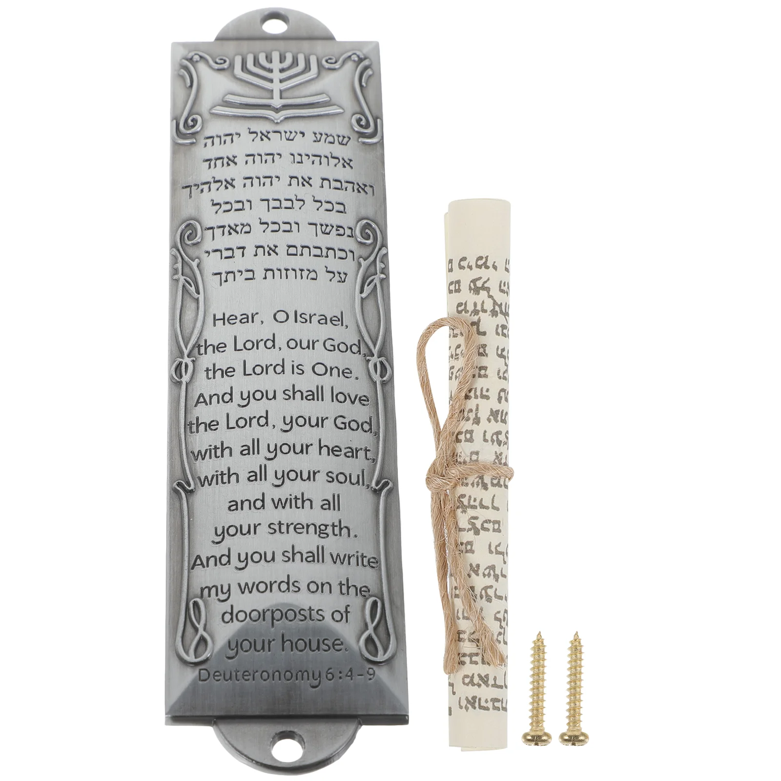 

Religious Holy Scroll Door Mezuzah Decor Adult Gifts Metal Jewish Symbols Vintage House Decorations Decorative Craft