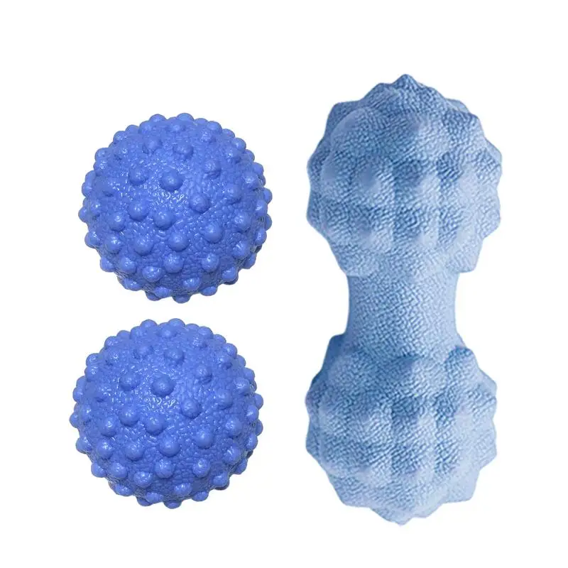 

Yoga Foot Massage Ball 3PCS Plantar Fascia Roller Muscle Relaxation Sports Fitness Balls Peanut Transmembrane Ball Exercise Set