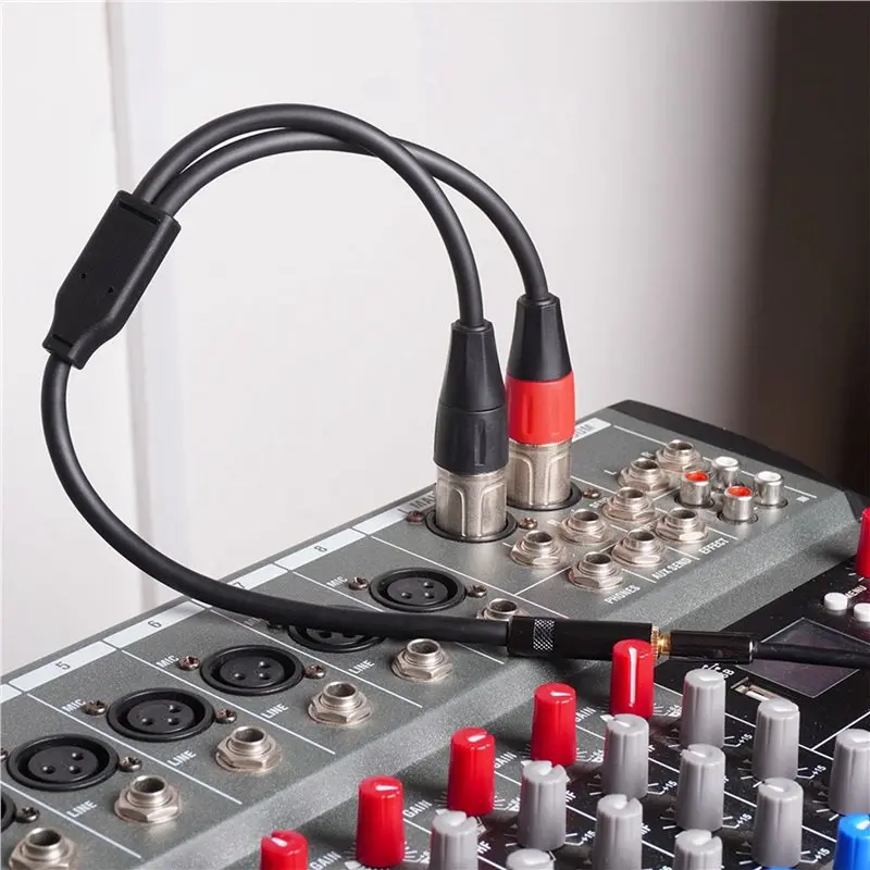 Фото Адаптер AS95-3X с двумя разъемами XLR на 1/8-дюймовый гнездовой разъем, балансный мини-джек (3,5 мм) с гнездовым разъемом для ми №2