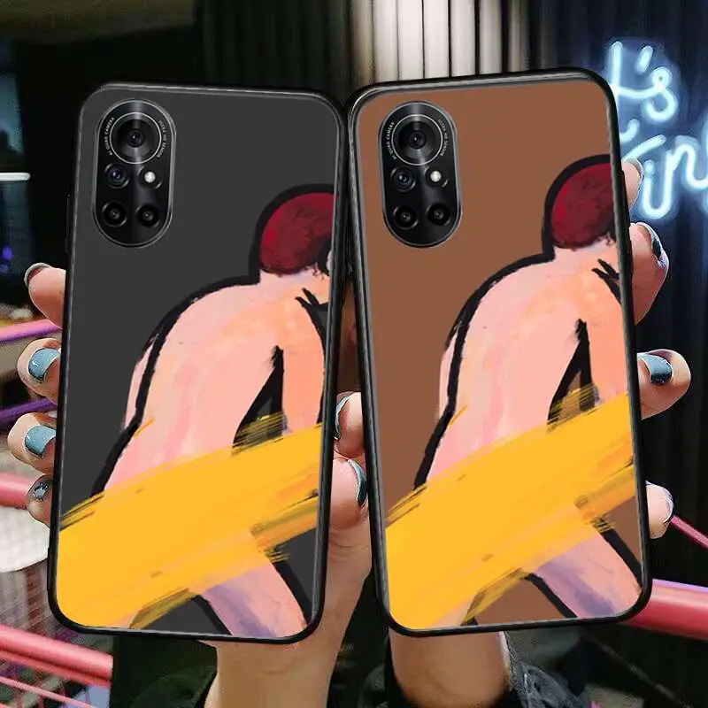 

Fashion Individua Clear Phone Case For Huawei Honor 20 10 9 8A 7 5T X Pro Lite 5G Black Etui Coque Hoesjes Comic Fash design
