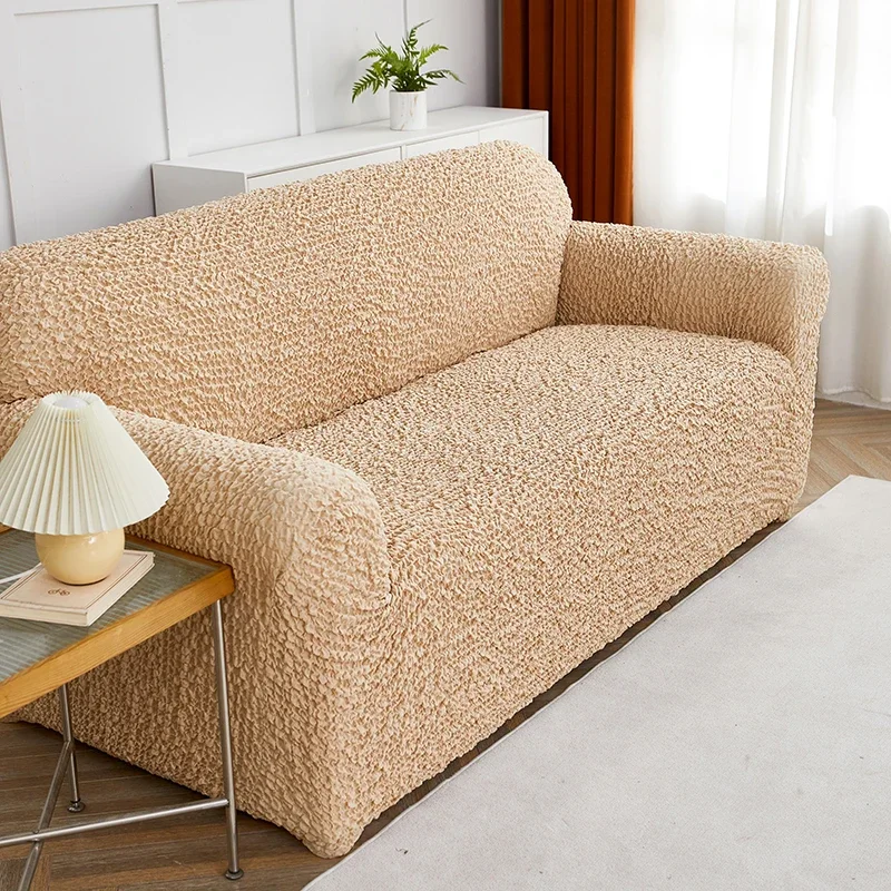 Светоanya морщинистые чехлы для дивана однотонные стула двухместного защита