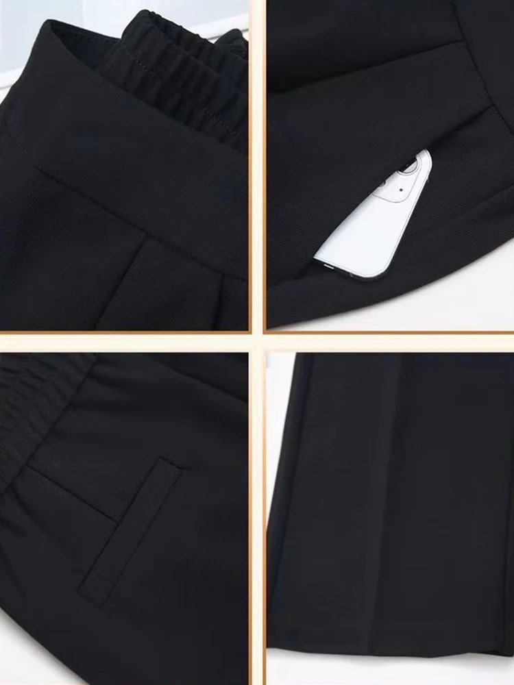 Классический элегантный прямой костюм длиной до щиколотки брюки новая